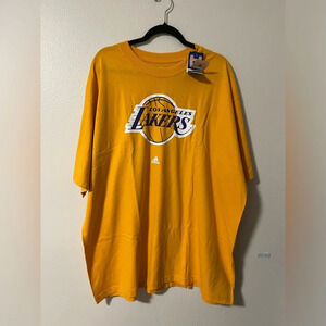 NWT Los Angeles Lakers Adidas Tee Men’s size XXL NBA Basketball Shirt